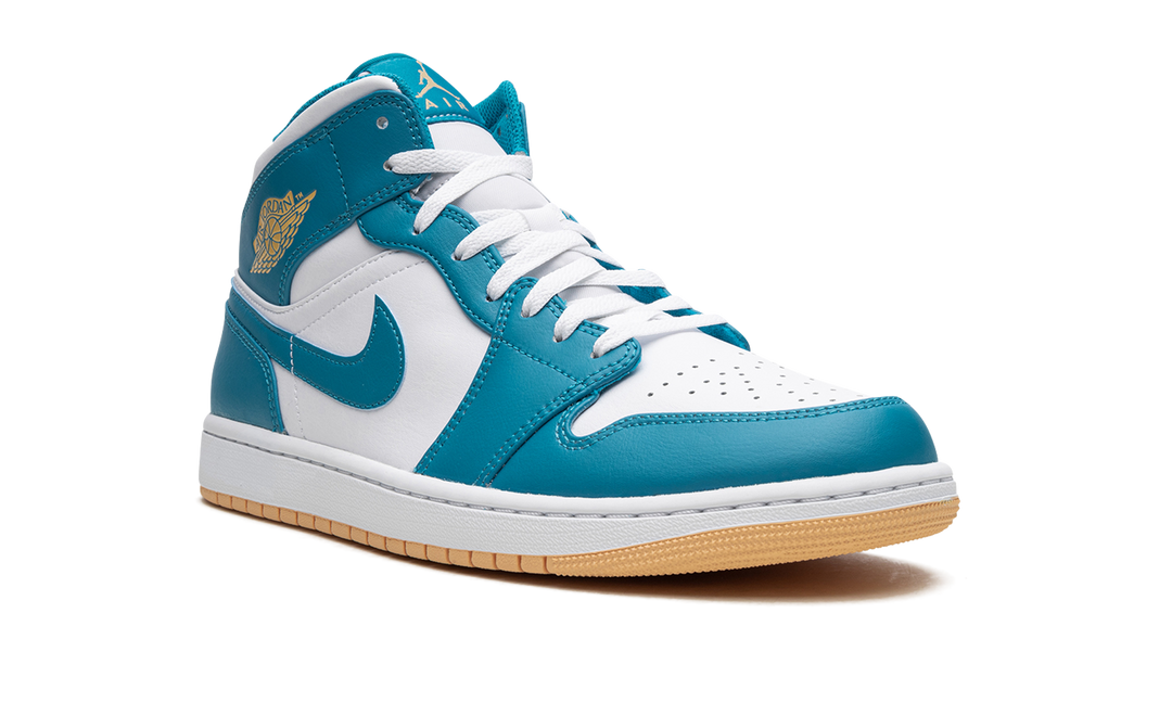 AIR JORDAN 1 MID WHITE TEAL