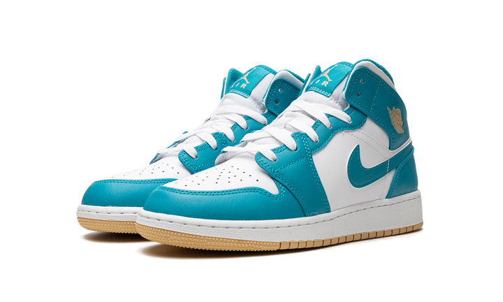 AIR JORDAN 1 MID WHITE TEAL GS