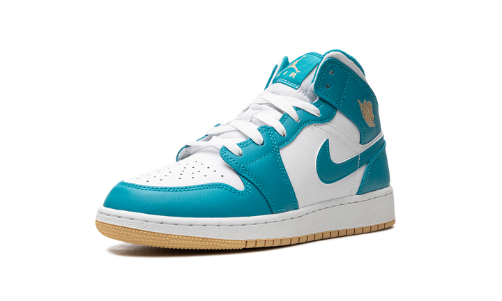 AIR JORDAN 1 MID WHITE TEAL GS