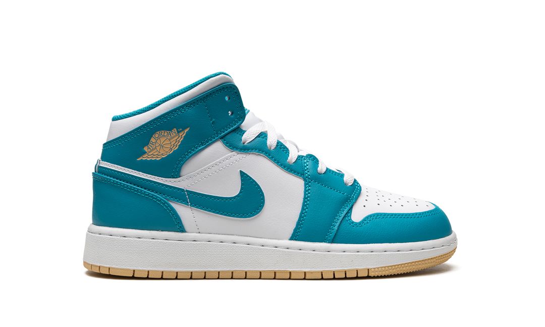 AIR JORDAN 1 MID WHITE TEAL GS