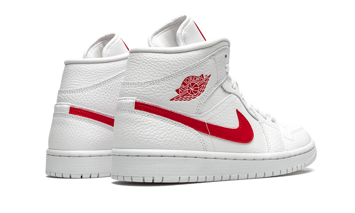 AIR JORDAN 1 MID WHITE UNIVERSITY RED
