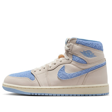 AIR JORDAN 1 RETRO HIGH OG PALE IVORY PSYCHIC BLUE WOMENS — Stock