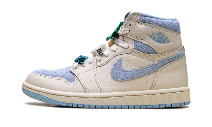 AIR JORDAN 1 RETRO HIGH OG PALE IVORY PSYCHIC BLUE WOMENS