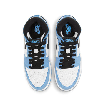 AIR JORDAN 1 RETRO HIGH WHITE UNIVERSITY BLUE BLACK GS — Stock