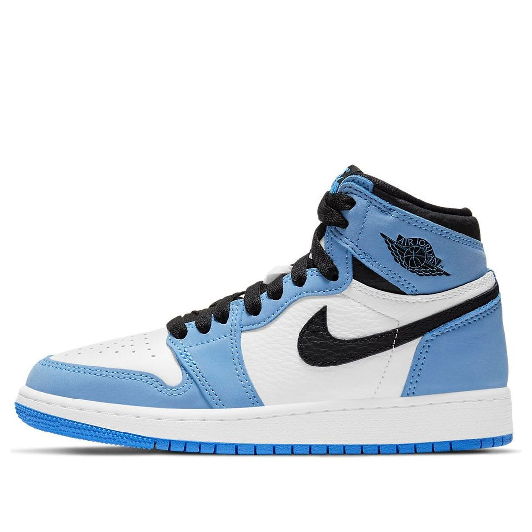 AIR JORDAN 1 RETRO HIGH WHITE UNIVERSITY BLUE BLACK GS
