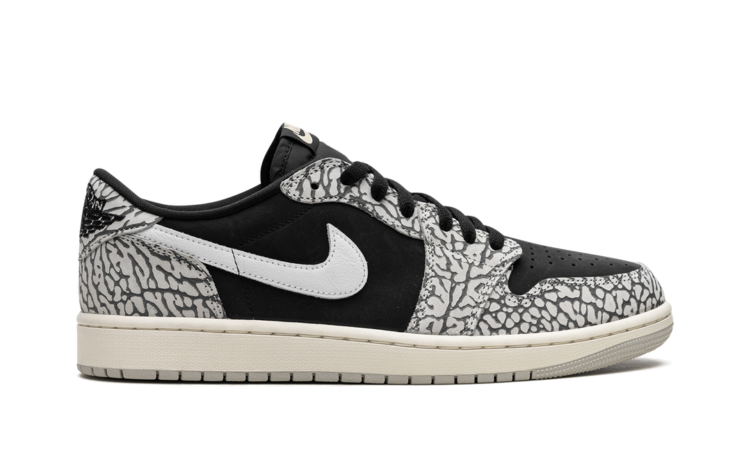 AIR JORDAN 1 RETRO LOW OG BLACK CEMENT WOMENS
