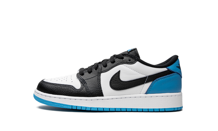 AIR JORDAN 1 RETRO LOW OG BLACK DARK POWDER BLUE GS