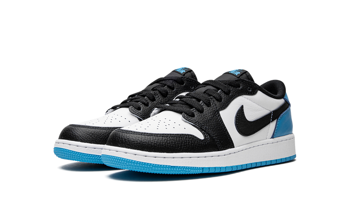 AIR JORDAN 1 RETRO LOW OG BLACK DARK POWDER BLUE GS