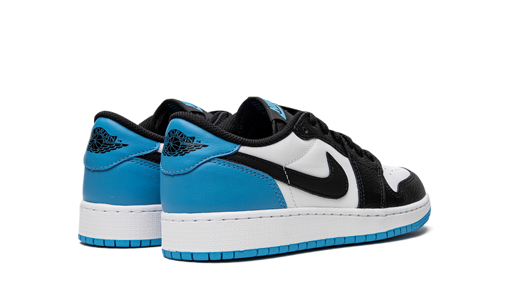 AIR JORDAN 1 RETRO LOW OG BLACK DARK POWDER BLUE GS