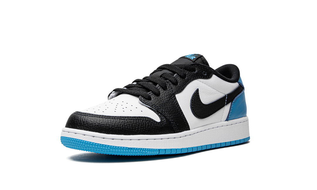 AIR JORDAN 1 RETRO LOW OG BLACK DARK POWDER BLUE GS