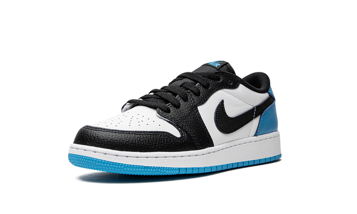 AIR JORDAN 1 RETRO LOW OG BLACK DARK POWDER BLUE GS