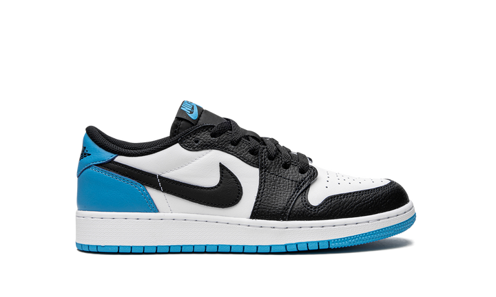 AIR JORDAN 1 RETRO LOW OG BLACK DARK POWDER BLUE GS