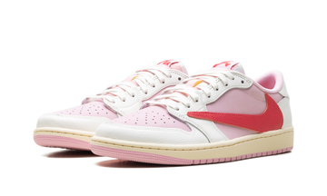 TRAVIS SCOTT X AIR JORDAN 1 RETRO LOW OG 'SAIL TROPICAL PINK' — Stock