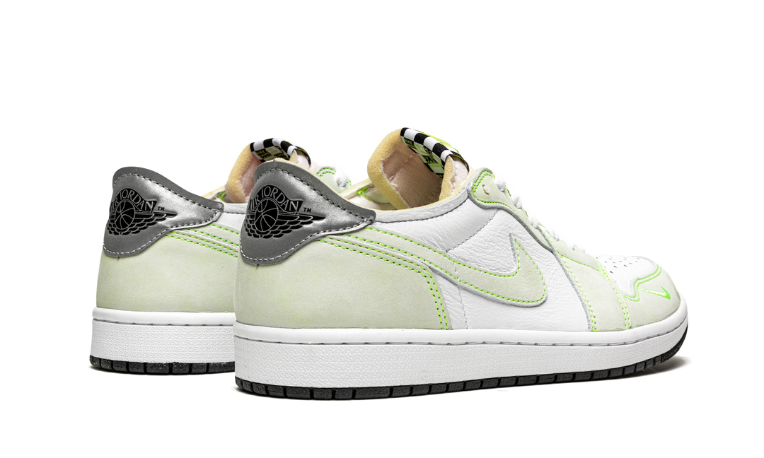 AIR JORDAN 1 RETRO LOW WHITE GHOST GREEN BLACK