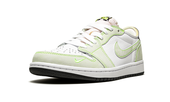 AIR JORDAN 1 RETRO LOW WHITE GHOST GREEN BLACK