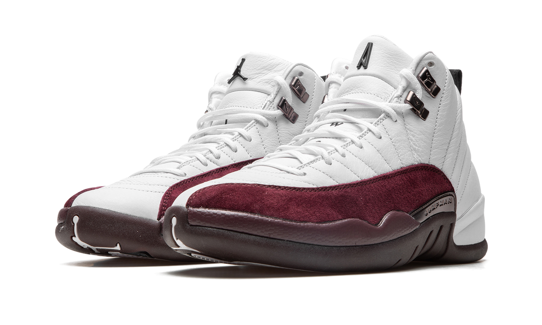 AIR JORDAN 12 X A MA MANIERE WHITE BURGUNDY CRUSH