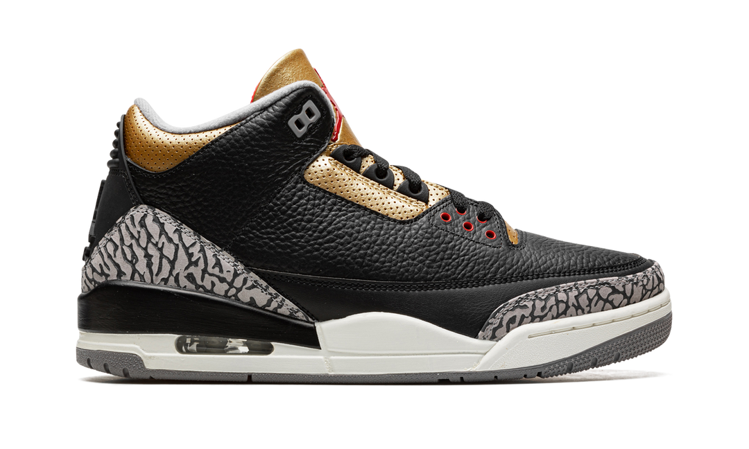 AIR JORDAN 3 BLACK GOLD WOMENS