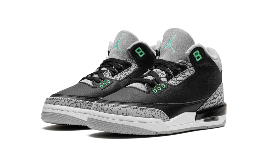 AIR JORDAN 3 RETRO GREEN GLOW GS