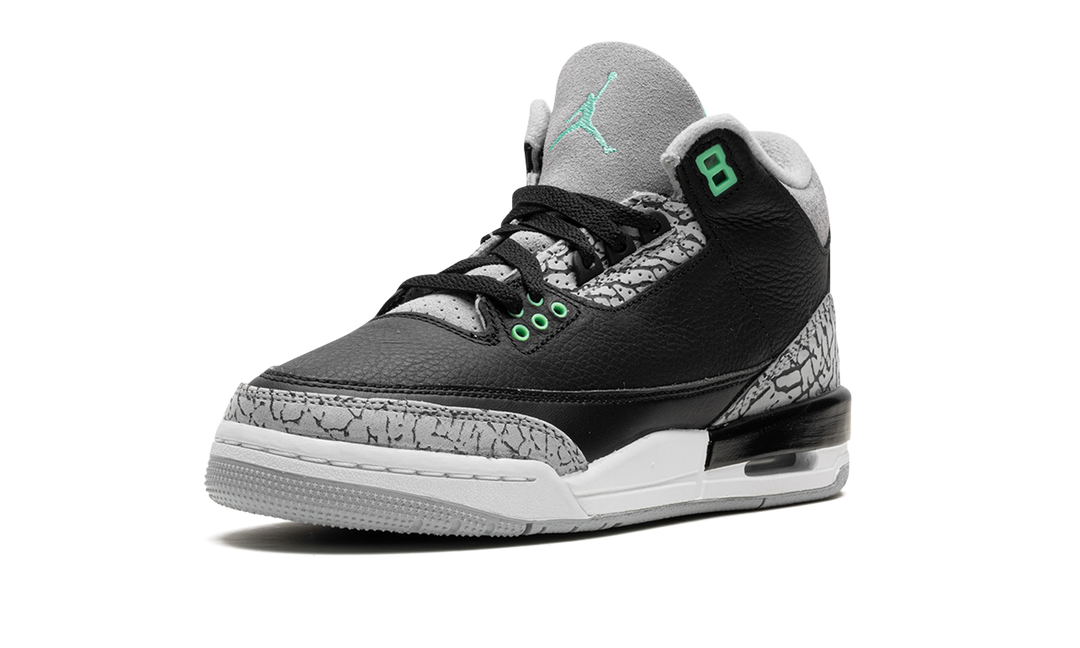 AIR JORDAN 3 RETRO GREEN GLOW GS