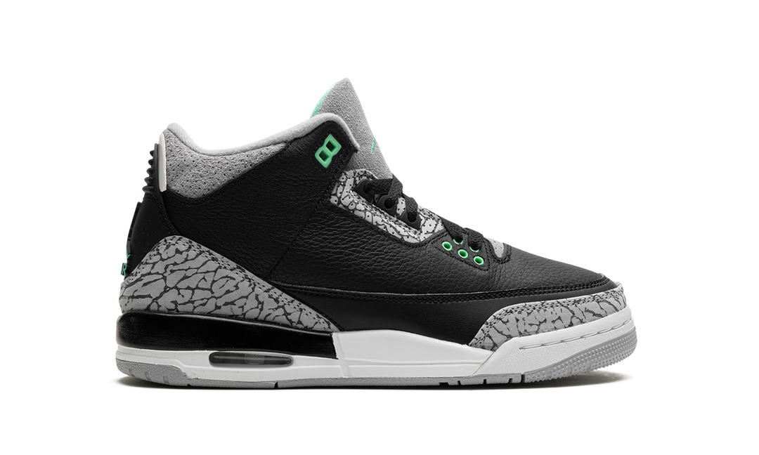 AIR JORDAN 3 RETRO GREEN GLOW GS