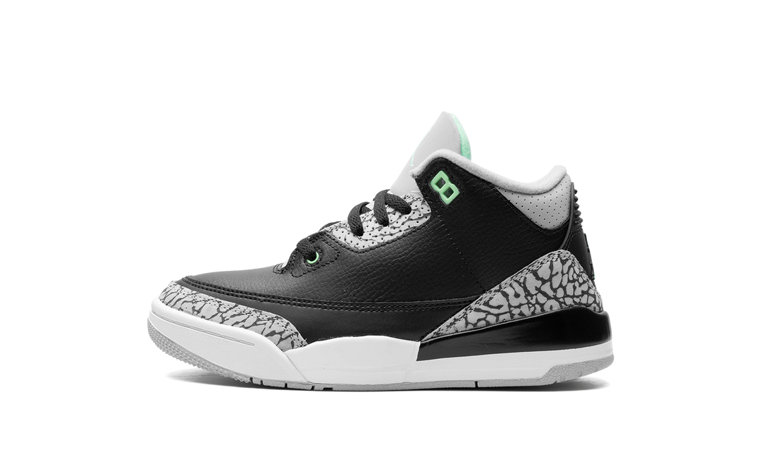AIR JORDAN 3 RETRO GREEN GLOW PS