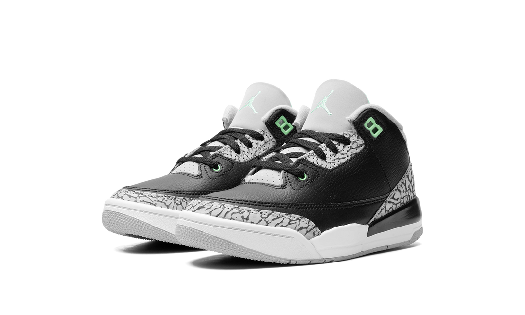 AIR JORDAN 3 RETRO GREEN GLOW PS
