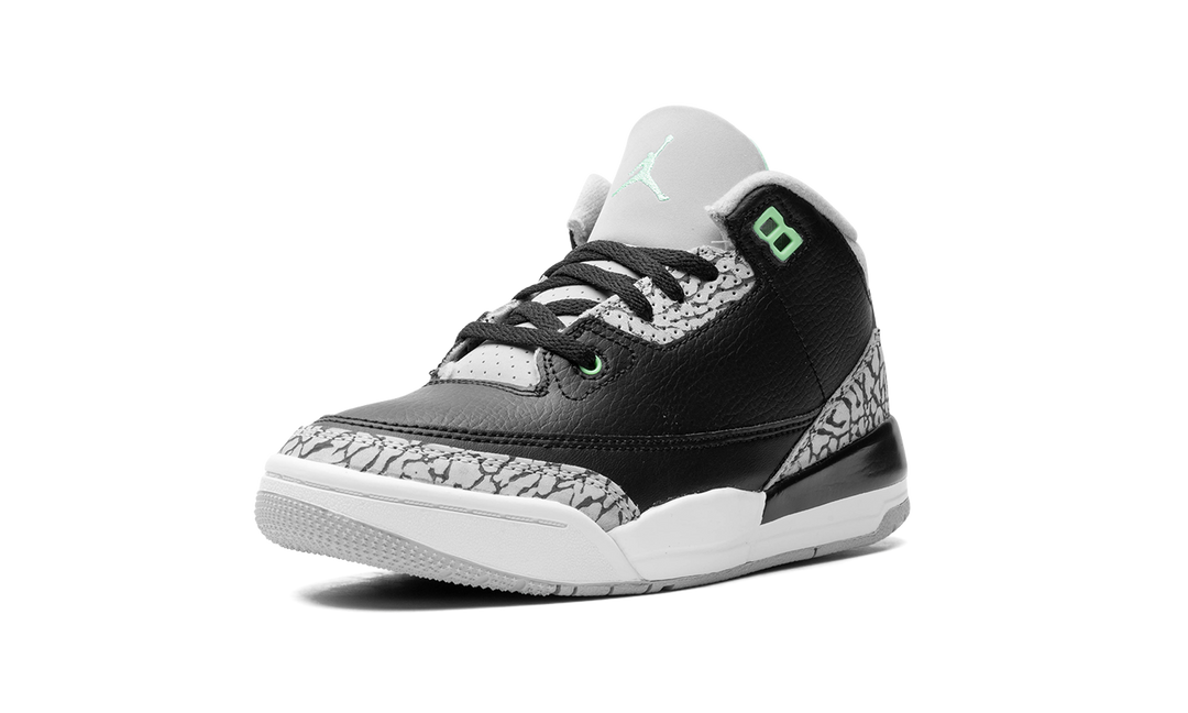 AIR JORDAN 3 RETRO GREEN GLOW PS
