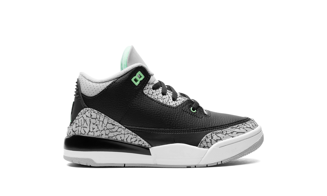 AIR JORDAN 3 RETRO GREEN GLOW PS