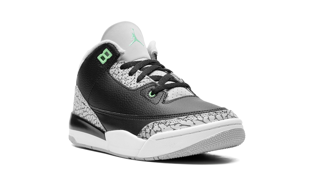 AIR JORDAN 3 RETRO GREEN GLOW PS