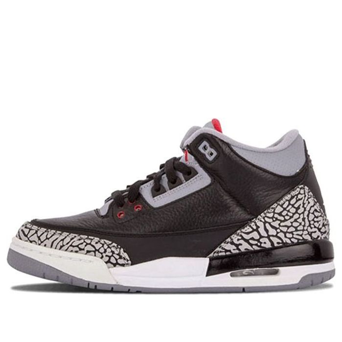 AIR JORDAN 3 RETRO OG BG 2018 BLACK CEMENT