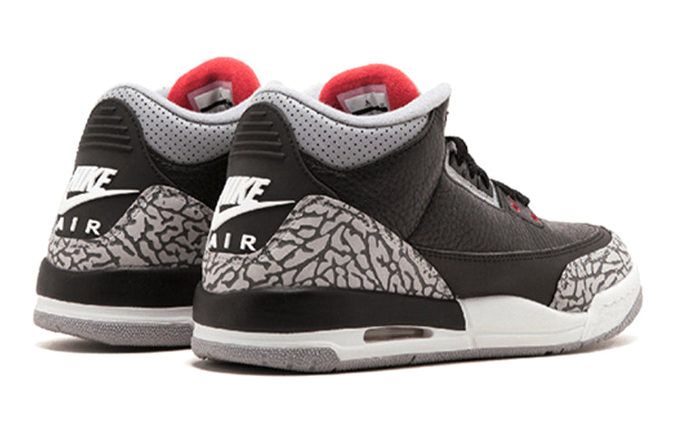 AIR JORDAN 3 RETRO OG BG 2018 BLACK CEMENT