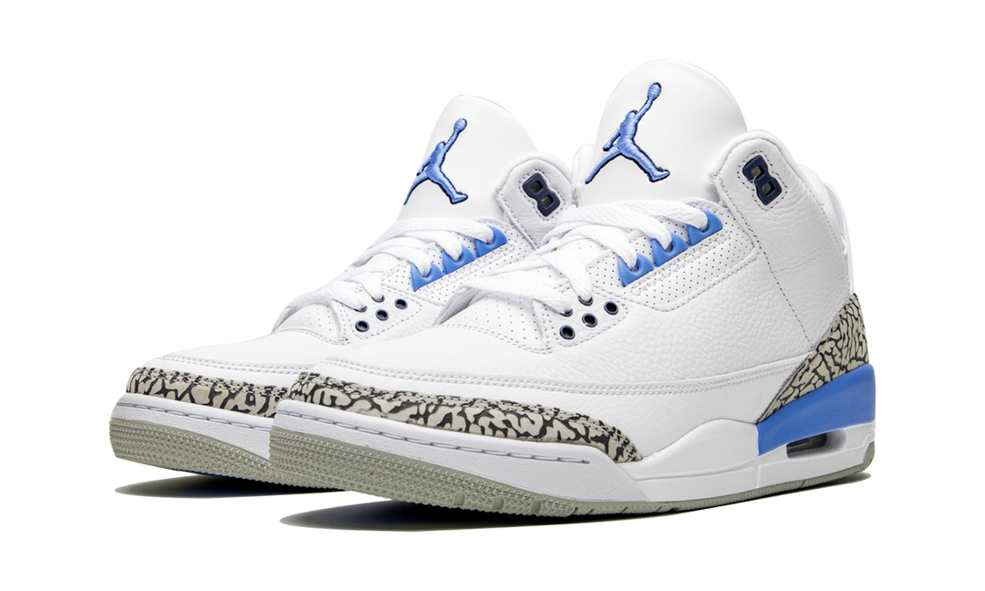 AIR JORDAN 3 UNC WHITE