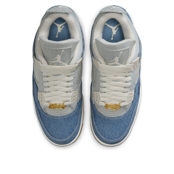 AIR JORDAN 4 RETRO TEX DENIM WORN BLUE WOMENS