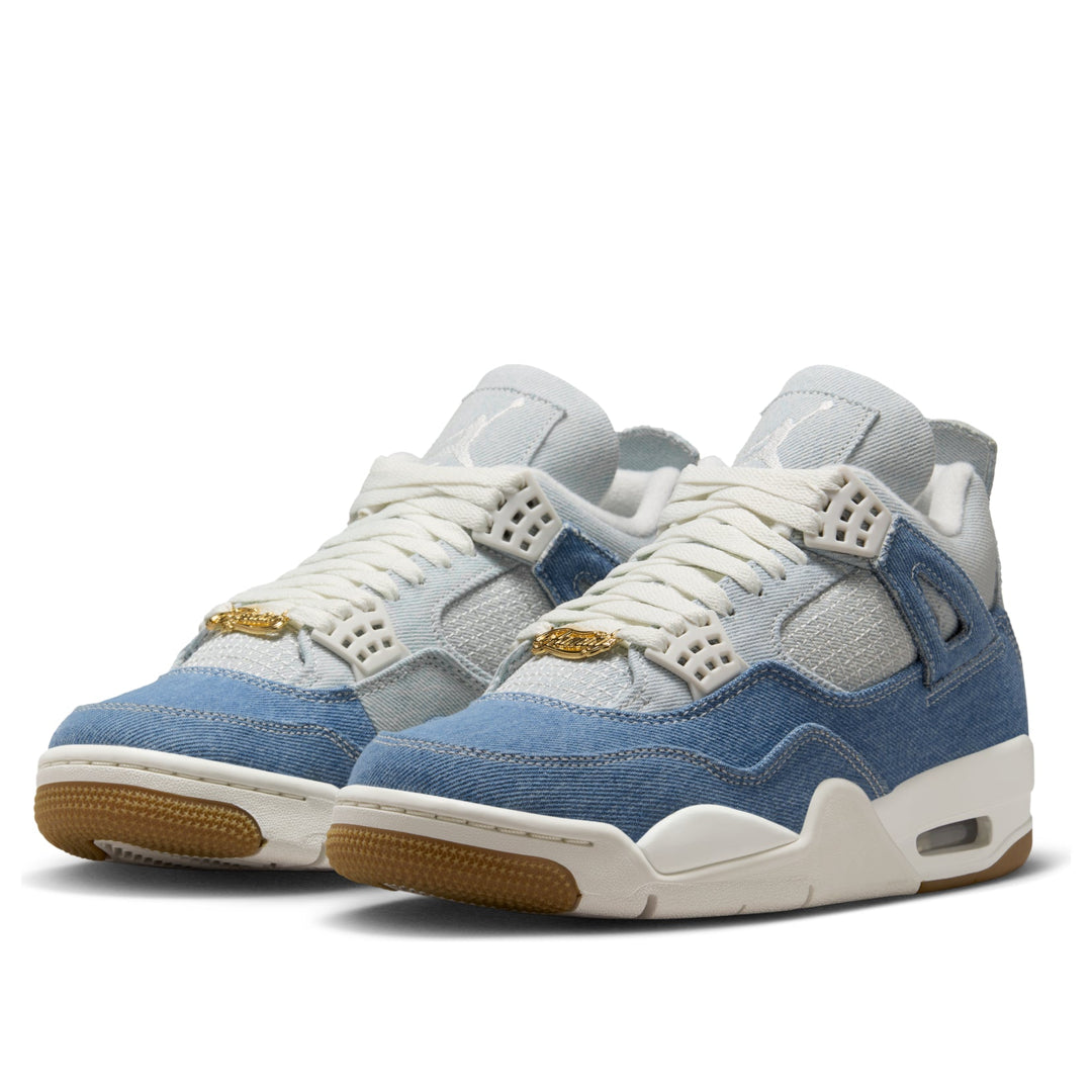 AIR JORDAN 4 RETRO TEX DENIM WORN BLUE WOMENS