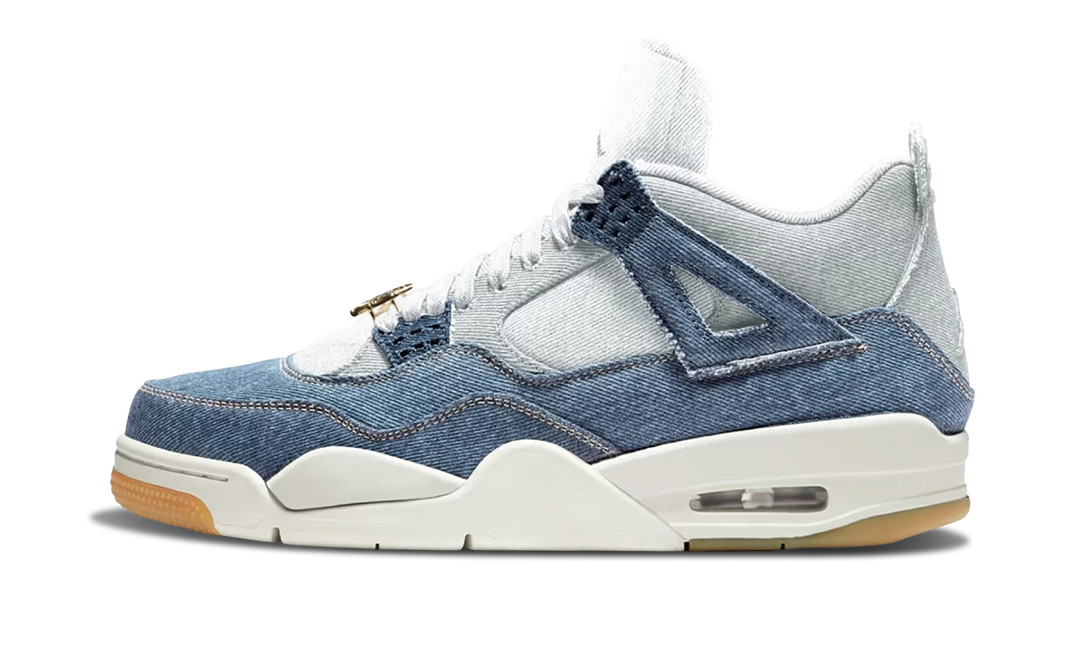 AIR JORDAN 4 RETRO TEX DENIM WORN BLUE WOMENS
