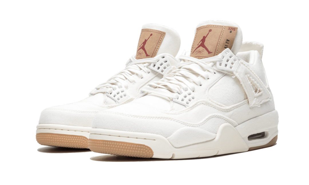 AIR JORDAN 4 RETRO WHITE DENIM X LEVI&