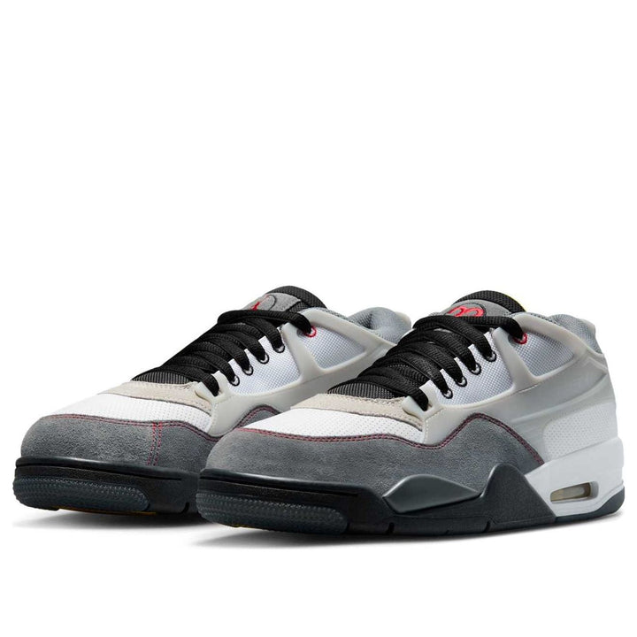 AIR JORDAN 4 RM PREMIUM WHITE BLACK SMOKE GREY FIRE RED
