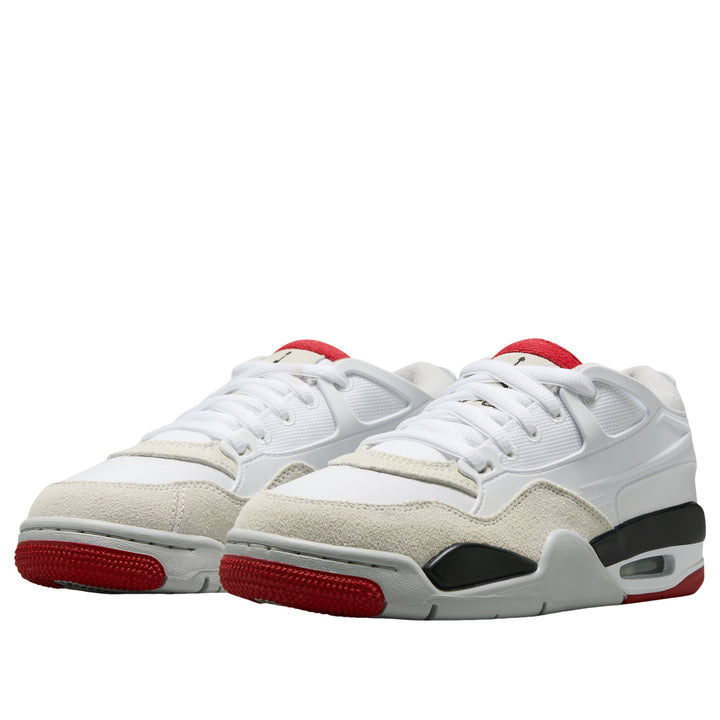 AIR JORDAN 4 RM WHITE BLACK NEUTRAL GREY VARSITY RED GS
