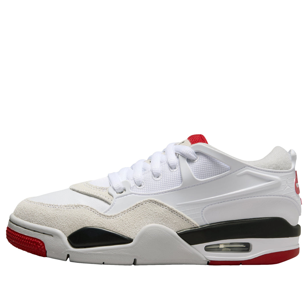 AIR JORDAN 4 RM WHITE BLACK NEUTRAL GREY VARSITY RED GS