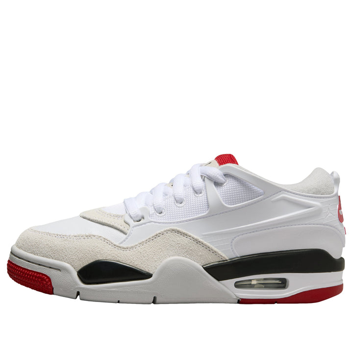 AIR JORDAN 4 RM WHITE BLACK NEUTRAL GREY VARSITY RED GS