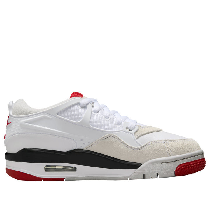 AIR JORDAN 4 RM WHITE BLACK NEUTRAL GREY VARSITY RED GS