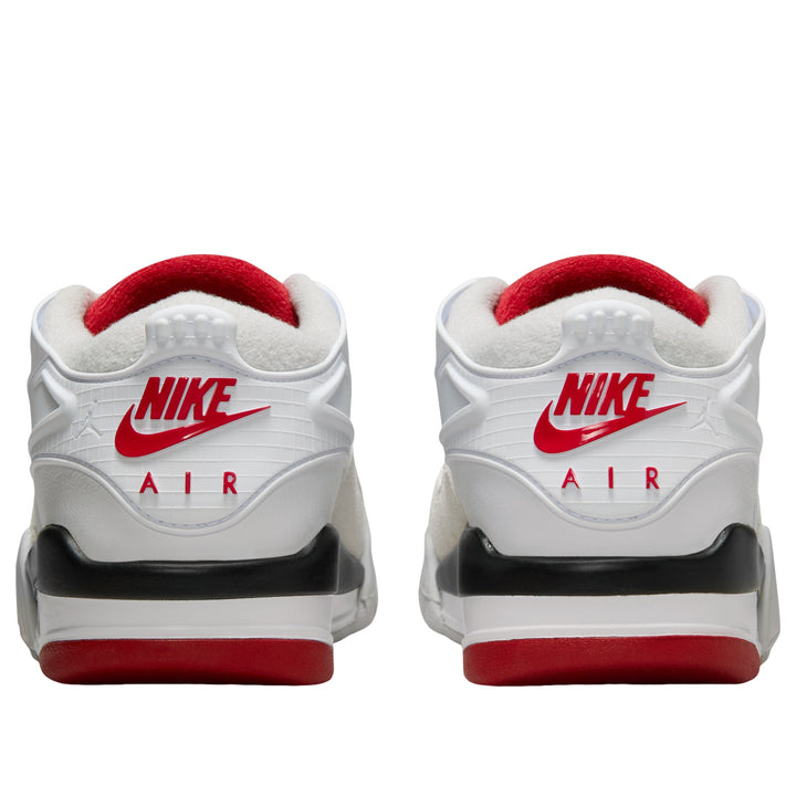AIR JORDAN 4 RM WHITE BLACK NEUTRAL GREY VARSITY RED GS