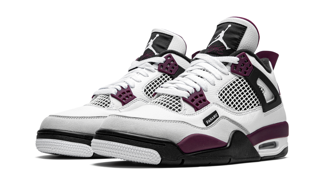 AIR JORDAN 4 X PSG WHITE NEUTRAL GREY BORDEAUX