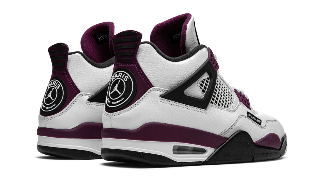 AIR JORDAN 4 X PSG WHITE NEUTRAL GREY BORDEAUX