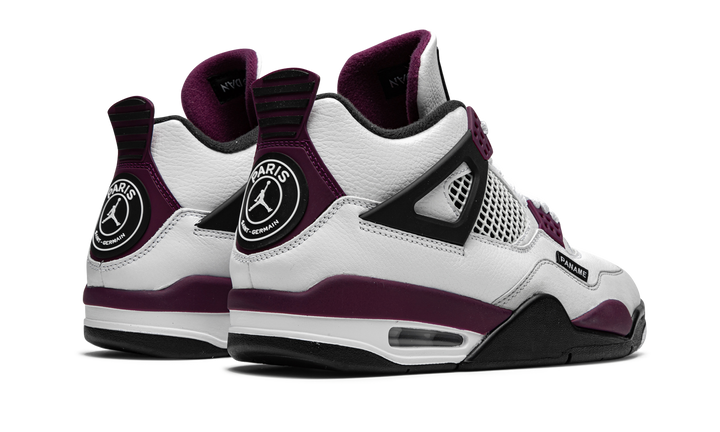 AIR JORDAN 4 X PSG WHITE NEUTRAL GREY BORDEAUX