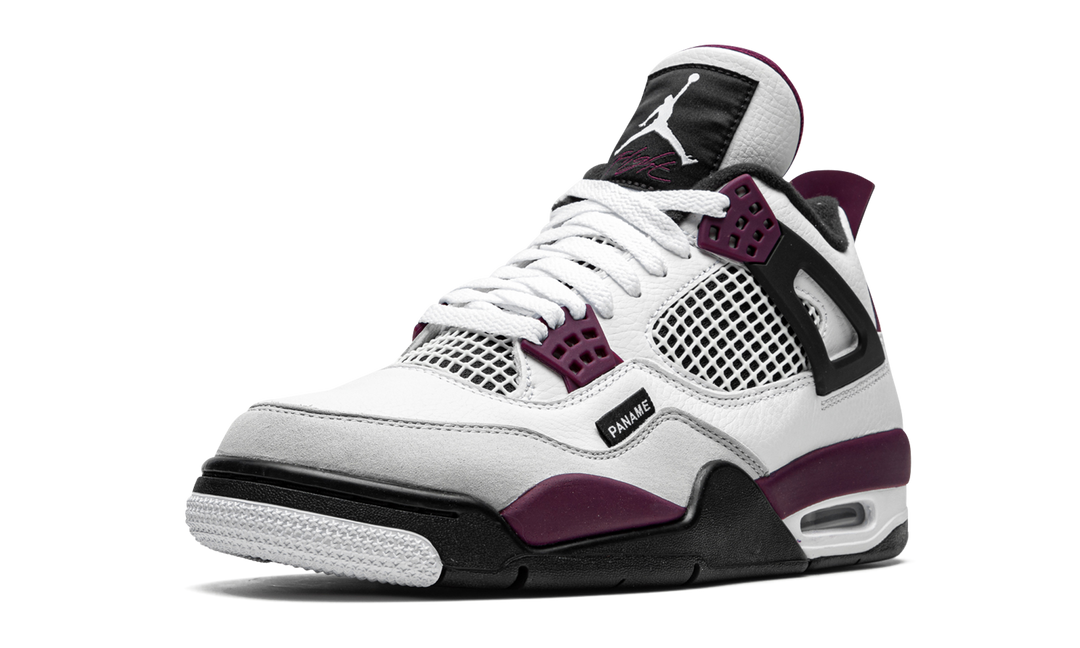 AIR JORDAN 4 X PSG WHITE NEUTRAL GREY BORDEAUX
