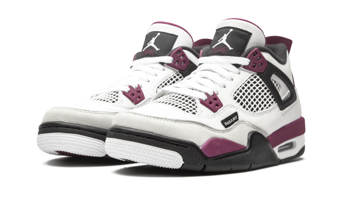 AIR JORDAN 4 X PSG WHITE NEUTRAL GREY BORDEAUX GS