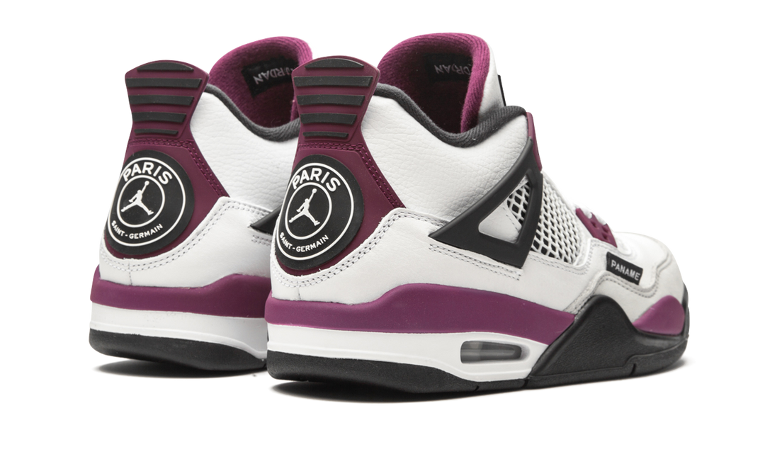 AIR JORDAN 4 X PSG WHITE NEUTRAL GREY BORDEAUX GS