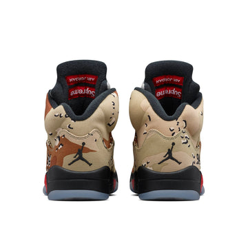 AIR JORDAN 5 RETRO DESERT CAMO X SUPREME — Stock