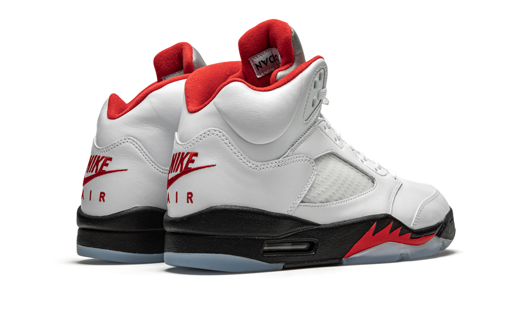 AIR JORDAN 5 RETRO FIRE RED SILVER TONGUE